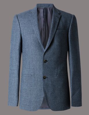 Pure Wool Tailored Fit Jacket with Buttonsafe&trade;